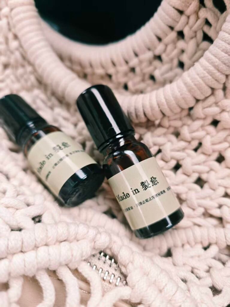 Essential oil rollers for an after-work neck and shoulder routine